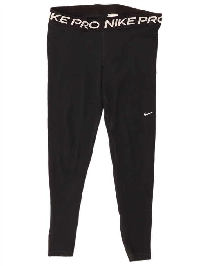 Leggings grafic Nike pentru femei UK 18 XL Poliester negru