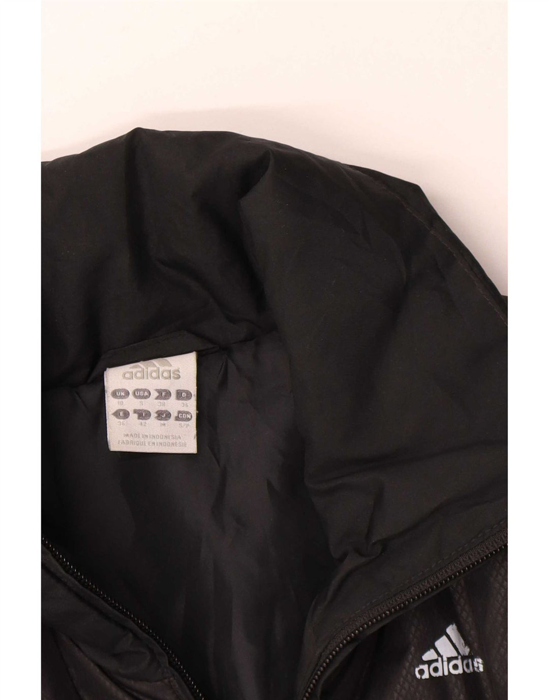 Jachetă căptușită pentru femei Adidas UK 10 Poliester negru mic