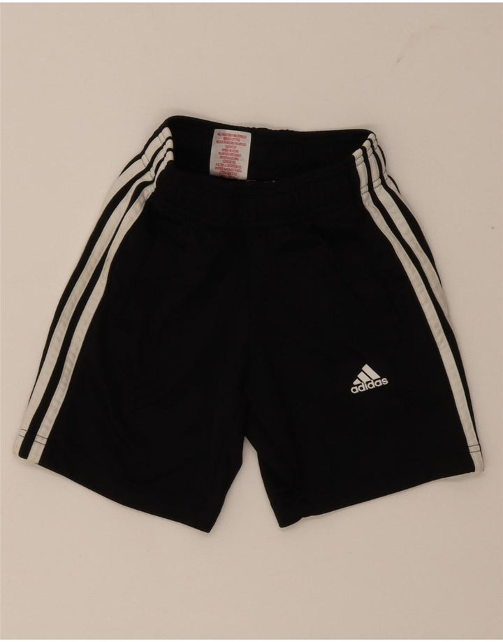 Pantaloni scurți sport pentru băieți Adidas 7-8 ani poliester negru