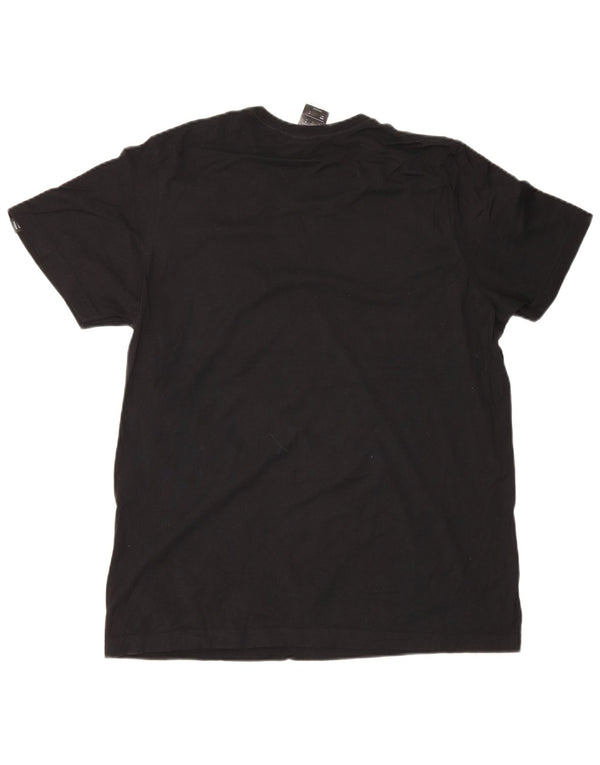 Tricou grafic Adidas pentru bărbați Top mediu negru bumbac