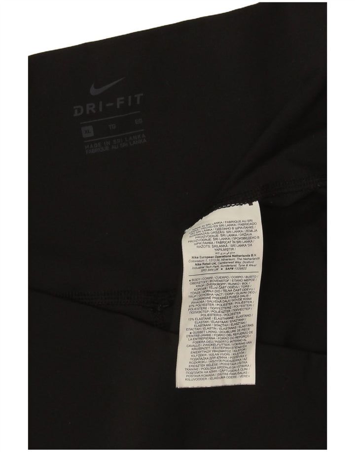 Leggings crop Nike Dri Fit pentru femei UK 18 XL Poliester negru