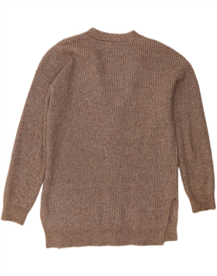 Pulover cardigan supradimensionat pentru femei Marks & Spencer UK 10 mic maro