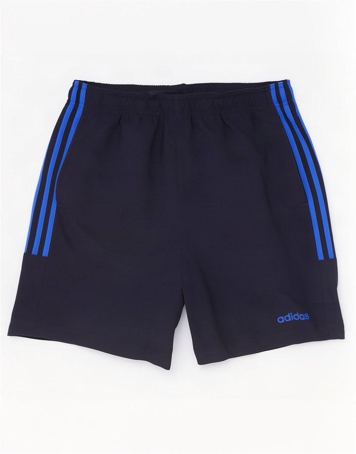 Pantaloni scurți sport Adidas pentru bărbați, poliester mediu bleumarin