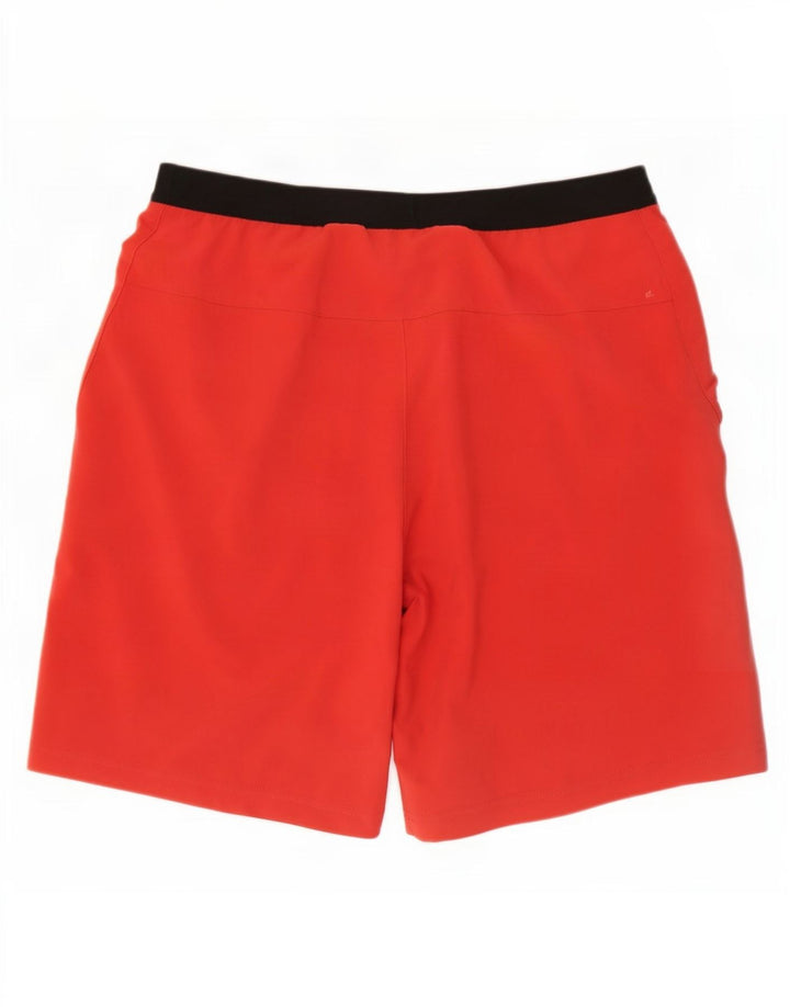 Pantaloni scurti sport Reebok Speedwick pentru bărbați, roșu mediu, poliester color bloc