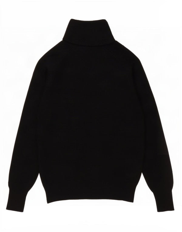 Pulover pentru femei cu gât rulat Zara UK 10 Lână neagră mică