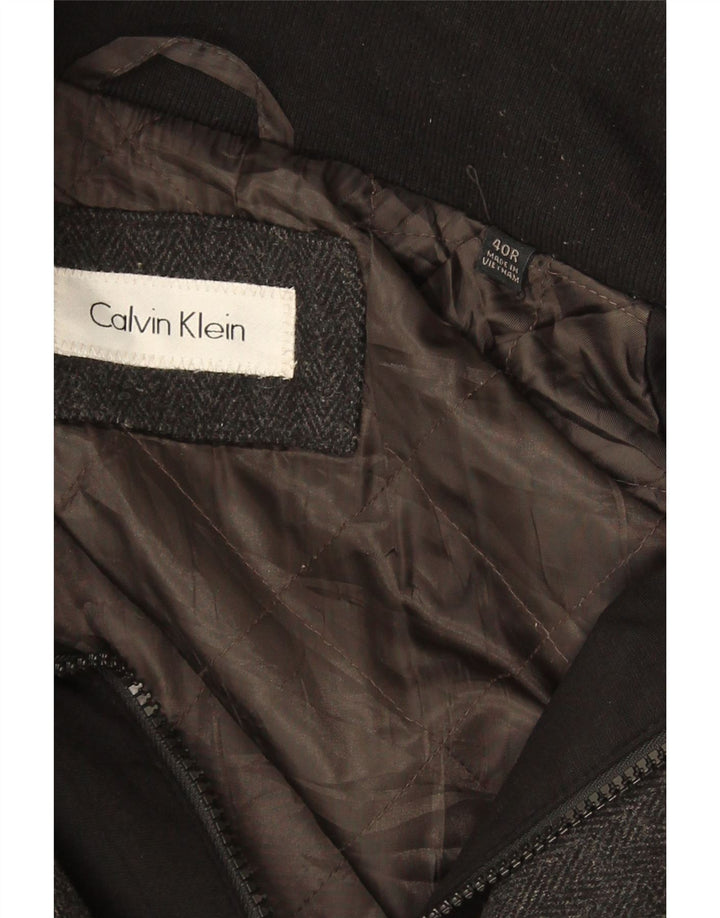 Palton pentru bărbați CALVIN KLEIN UK 40 Lână mare, gri