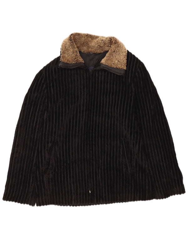 Jachetă din velur pentru femei Mabrun IT 44 Medium Black Colorblock