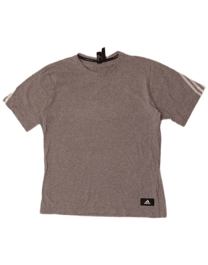 Tricou pentru bărbați Adidas Top Mediu Gri Pete Bumbac