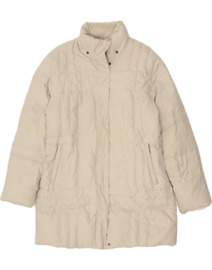 DIADORA Womens Padded Coat UK 16 Large Grey Polyester Vintage Diadora and Second-Hand Diadora from Messina Hembry 