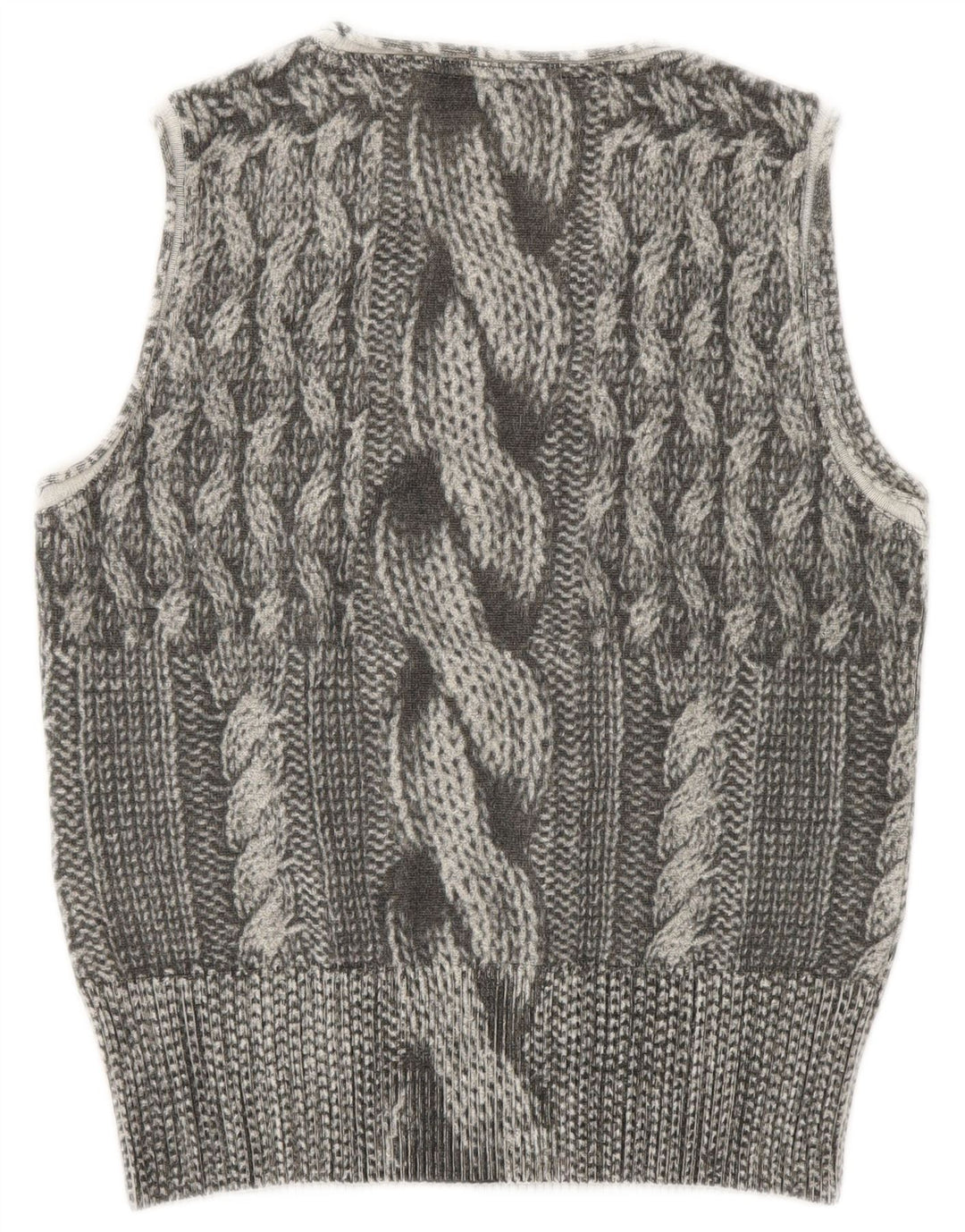 Trussardi Jeans Femei Vest Tank Top UK 12 Medium Gri Lână