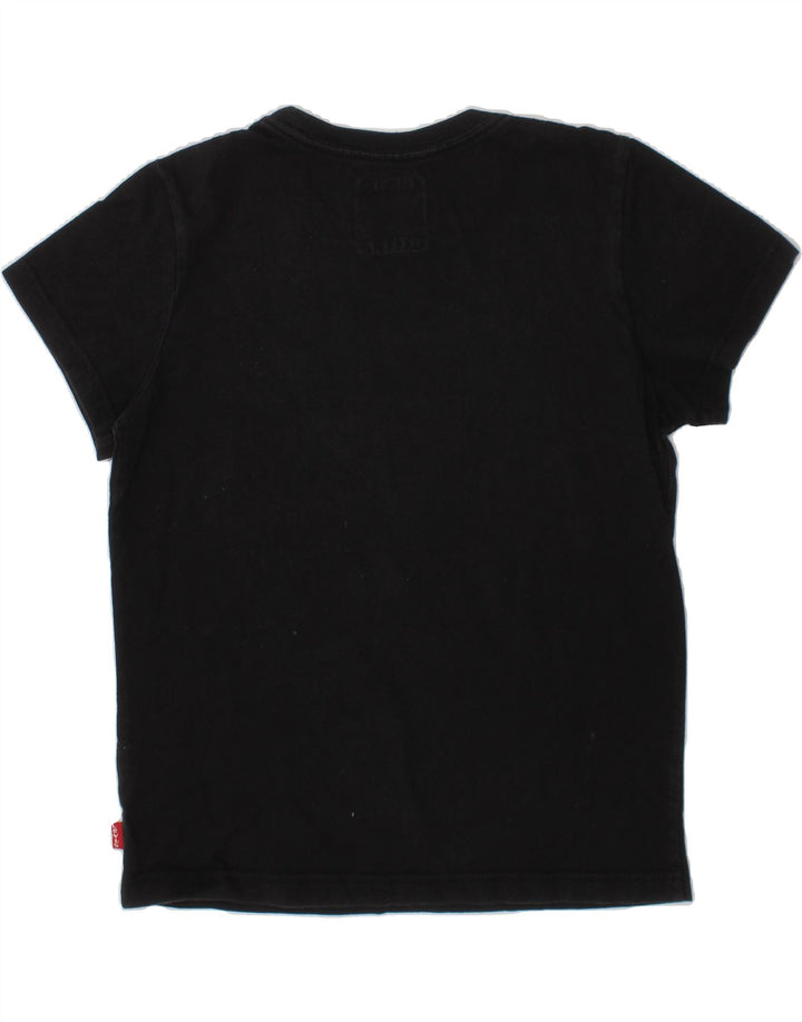 LEVI'S Boys Graphic T-Shirt Top 11-12 Years Black Vintage Levi's and Second-Hand Levi's from Messina Hembry 