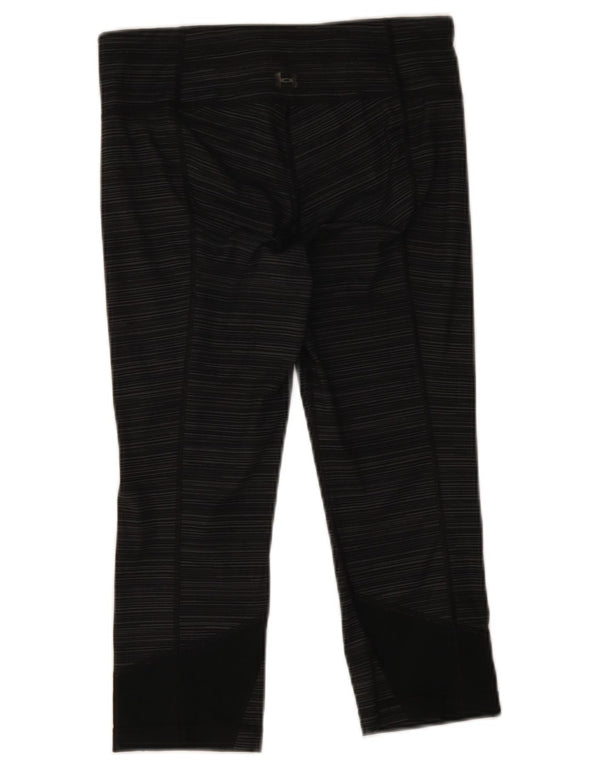 Leggings Capri Under Armour pentru femei UK 10, poliester cu dungi gri mici