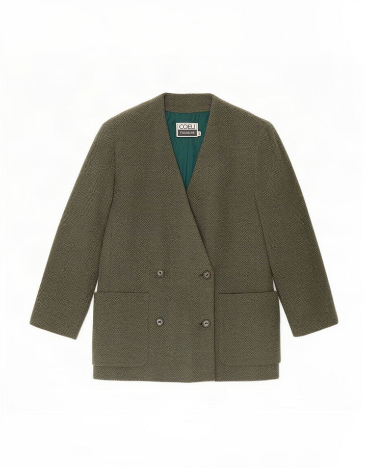 Jachetă Coeli Premiere pentru femei IT 46 Large Green Herringbone