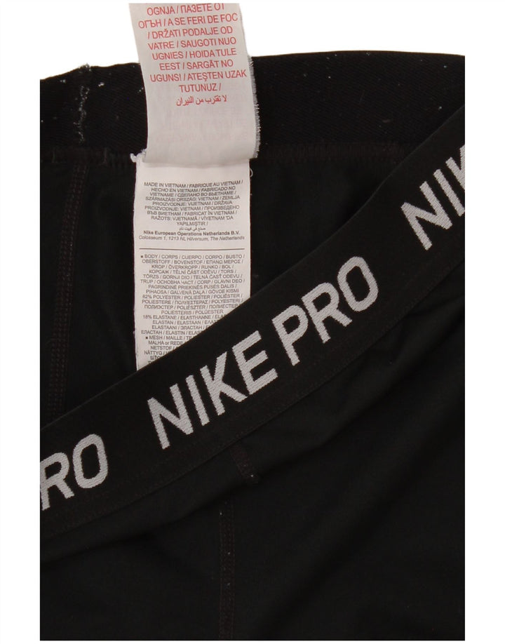Leggings grafic Nike pentru femei UK 8 Small Negru Poliester