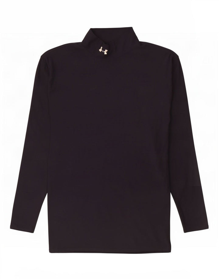 Under Armour Cold Gear Top cu mânecă lungă, mare, negru, nailon