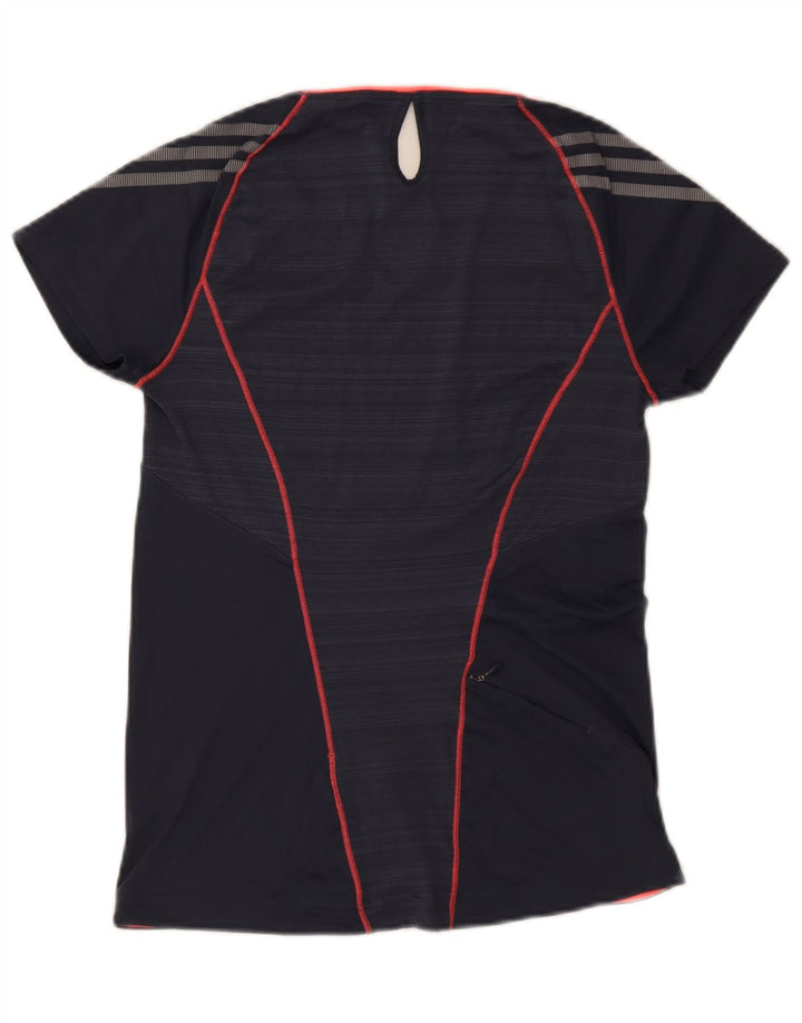 Tricou Adidas Climalite pentru femei Top UK 8/10 Small Bleumarin Poliester