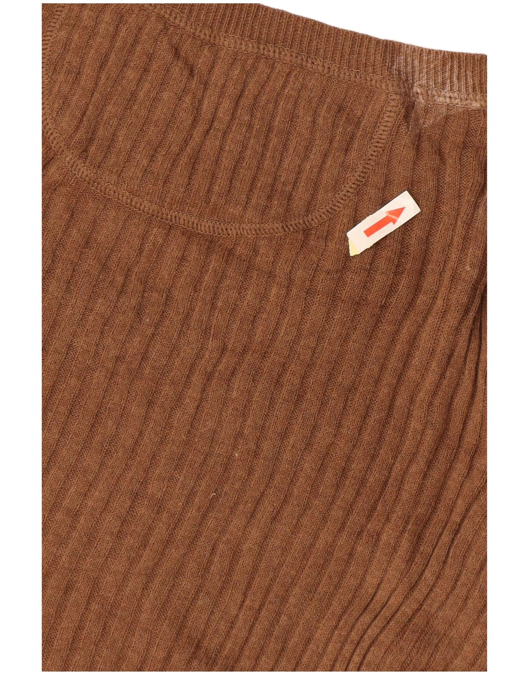 MOSSIMO Pulover cu mânecă scurtă cu decolteu în V pentru femei UK 14, mare, maro, bumbac