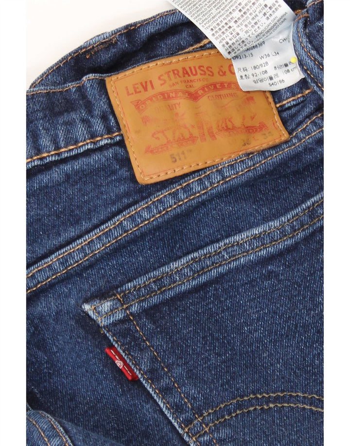 Blugi Levi's 511 Slim pentru bărbați W36 L34 Bumbac albastru