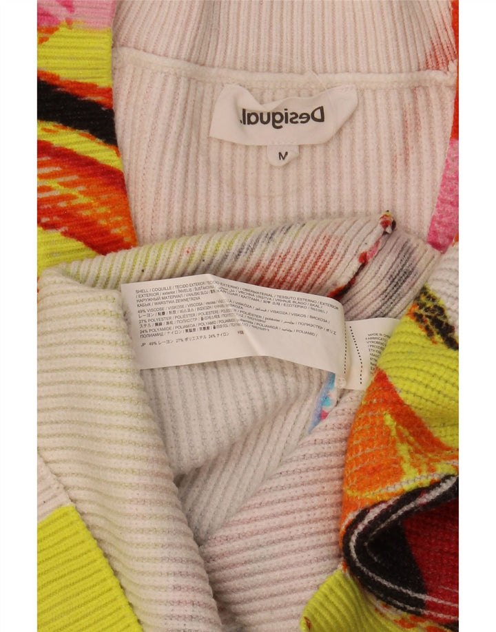 Pulover cu decolteu în V Desigual pentru femei UK 14 Medium Multicolor