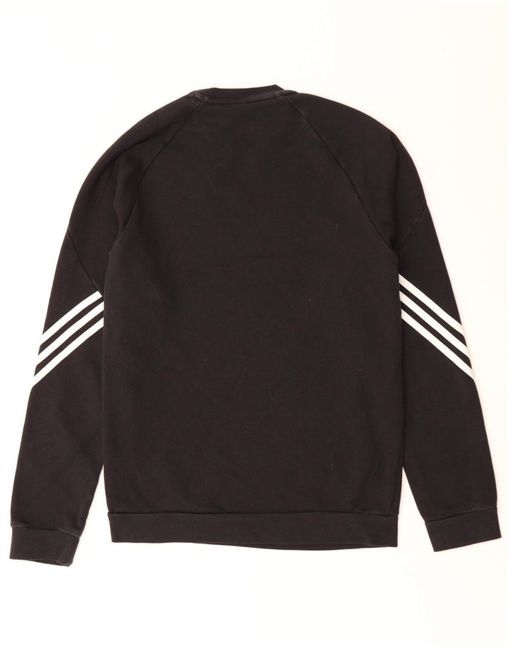 Hanorac pentru bărbați ADIDAS Jumper mic, negru, bumbac