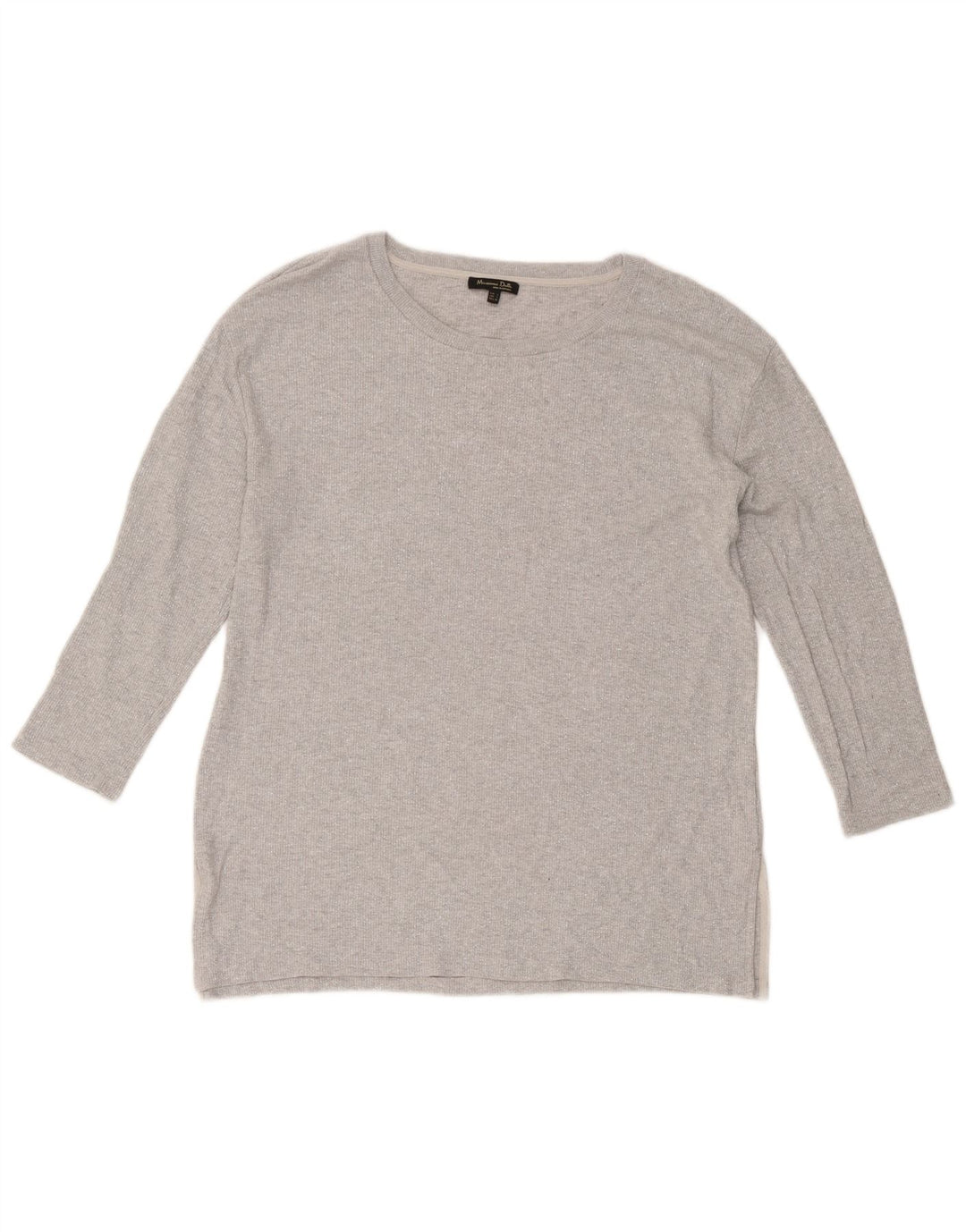 Top pentru femei Massimo Dutti cu mâneci 3/4 UK 16 mare gri