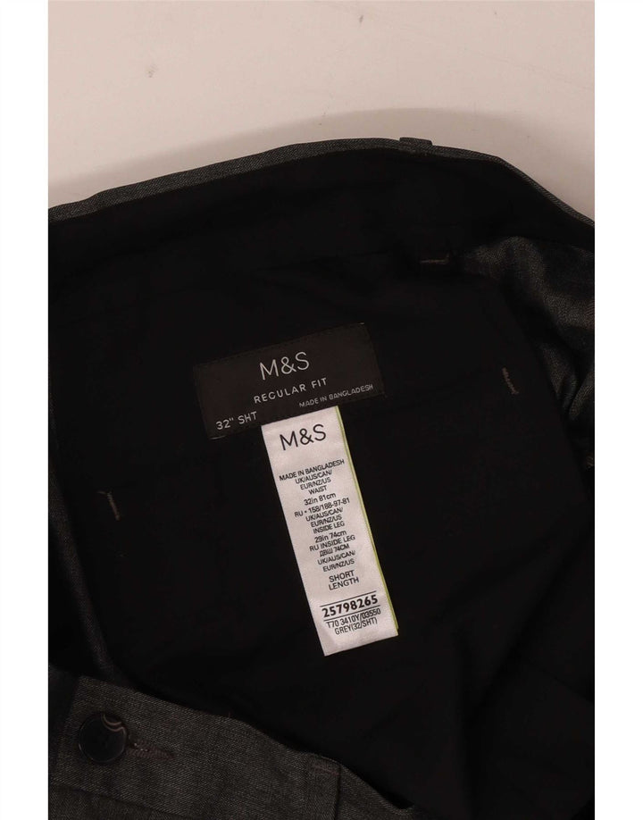 Marks & Spencer Pantaloni chino pentru bărbați, drepti, cu ajustare normală, L32 L29, gri