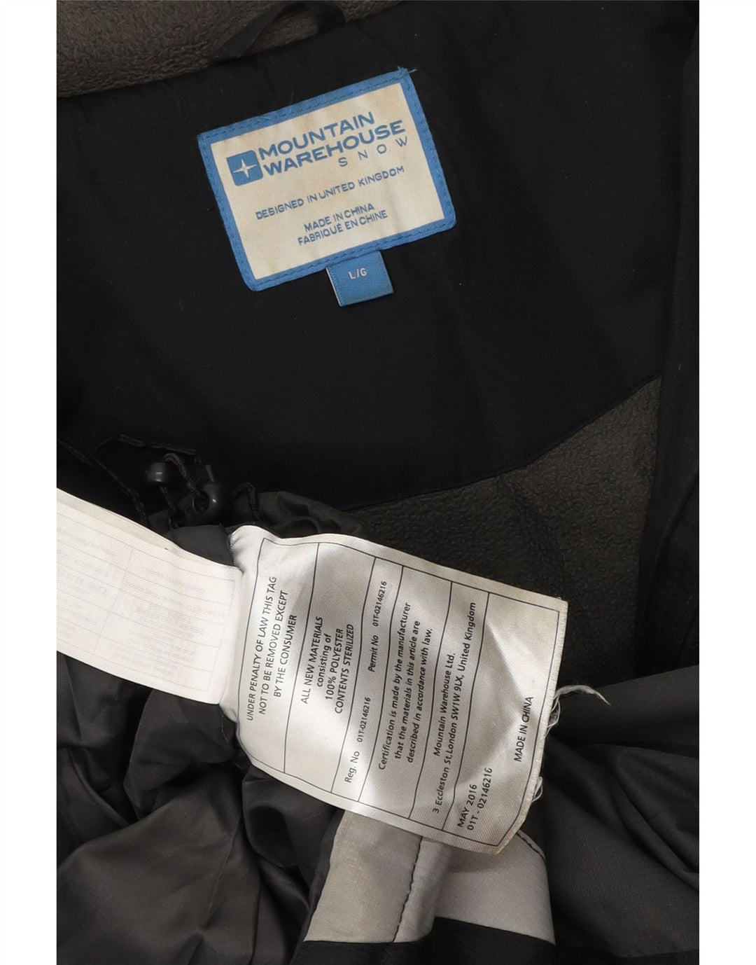 Jachetă Windbreaker pentru bărbați Mountain Warehouse UK 40, mare, negru, color block
