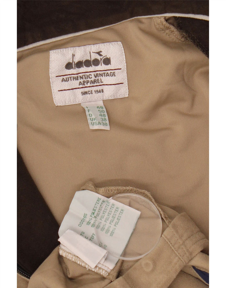 Jachetă de trening pentru bărbați Diadora UK 38 Medium Bej Poliester color bloc