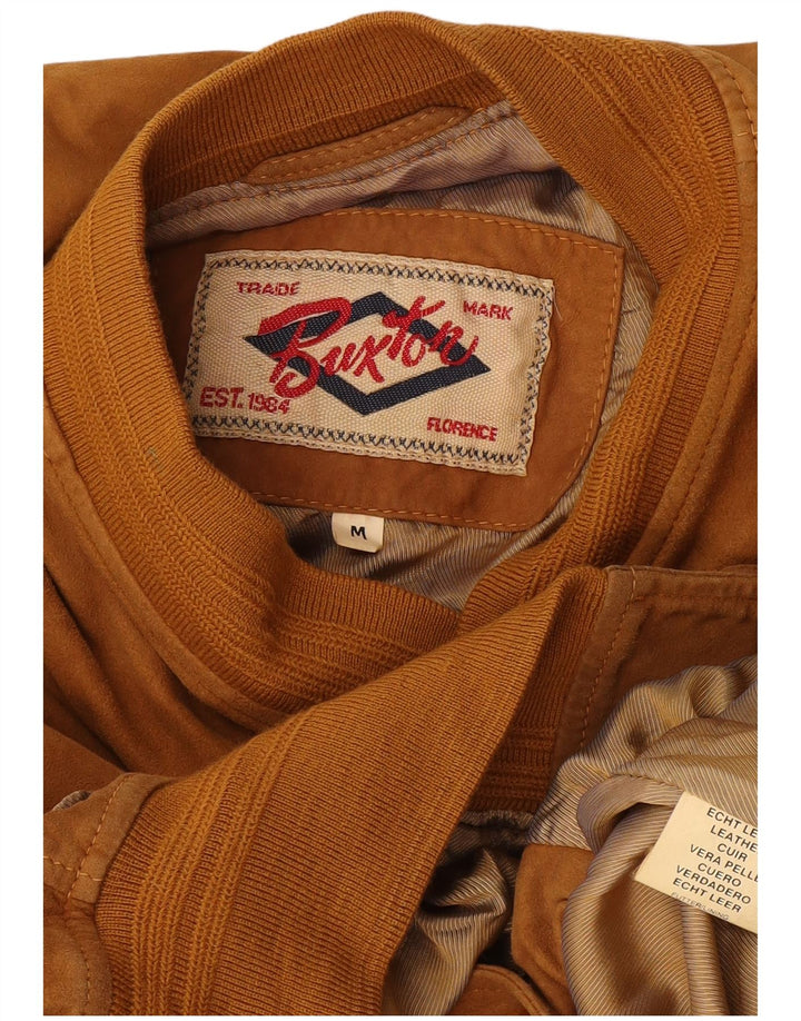 Bomber pentru bărbați Burton de piele intoarsa UK 38 Medium Brown Leather