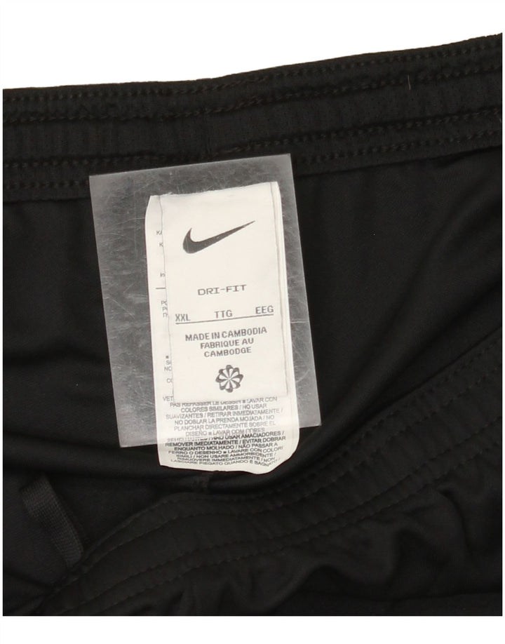 Pantaloni scurți sport NIKE Dri Fit pentru bărbați 2XL, poliester negru