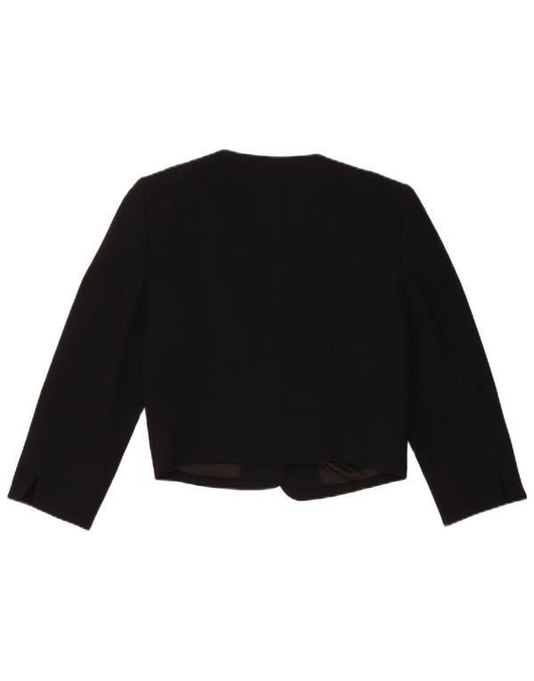 Jachetă Blazer deschisă pentru femei Monsoon UK 10 Poliester negru mic