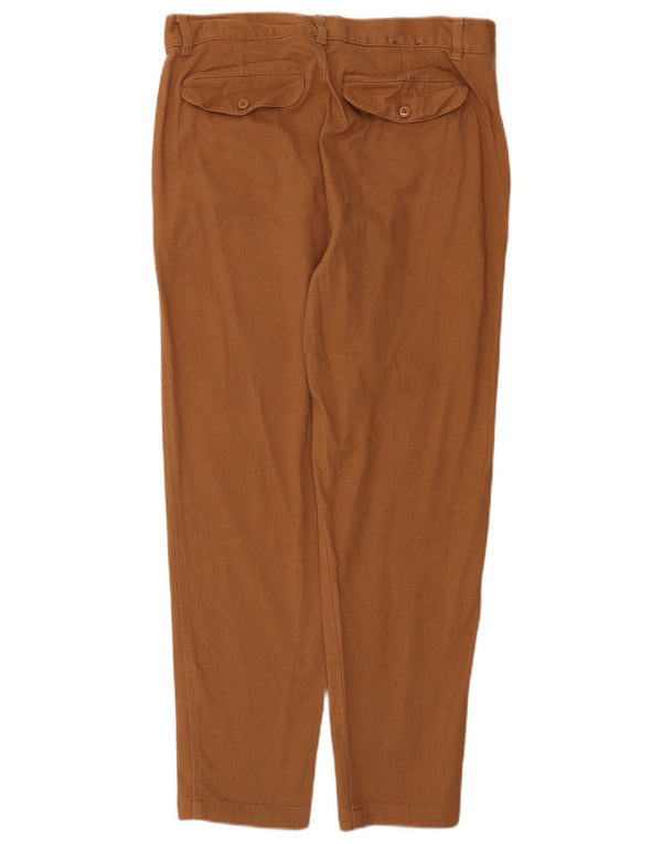 Pantaloni chino drepți pentru bărbați French Connection L32 L27 bumbac maro