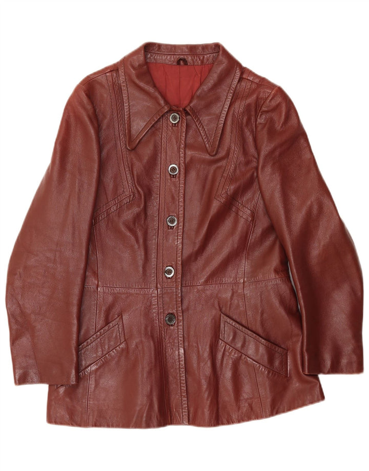 Geacă de piele pentru femei Emme IT 46 Maro mare