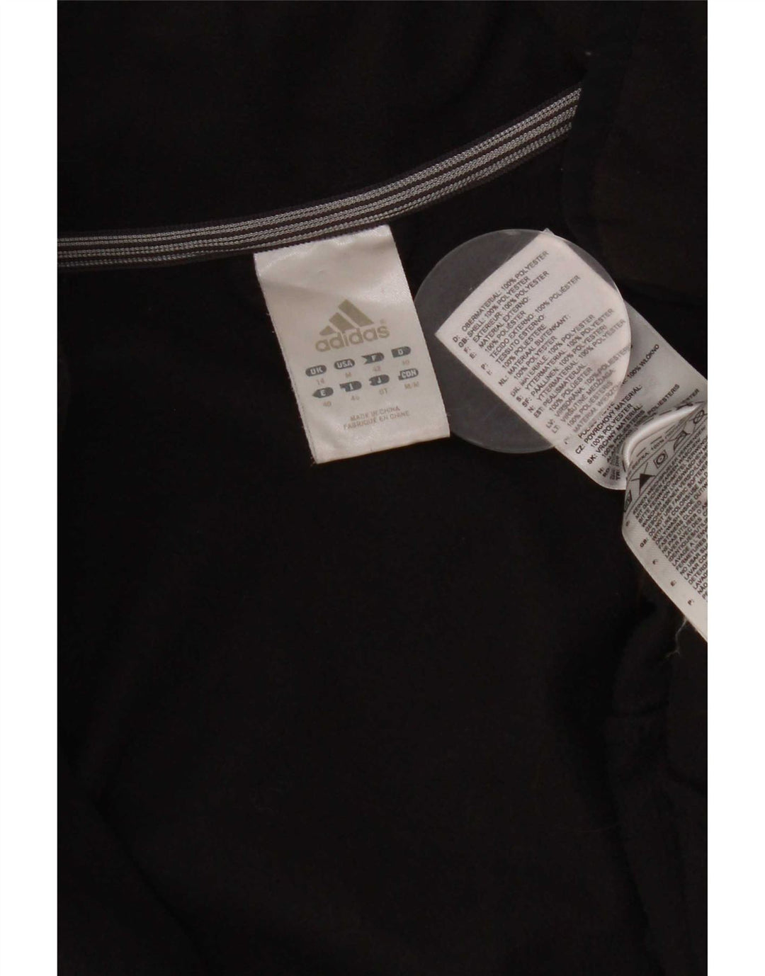 Jachetă Fleece Adidas pentru femei UK 14 Medium Black Poliester