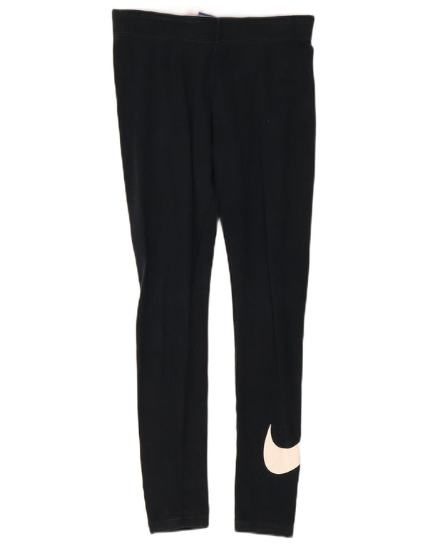 Leggings grafic Nike pentru femei UK 10 Small Black