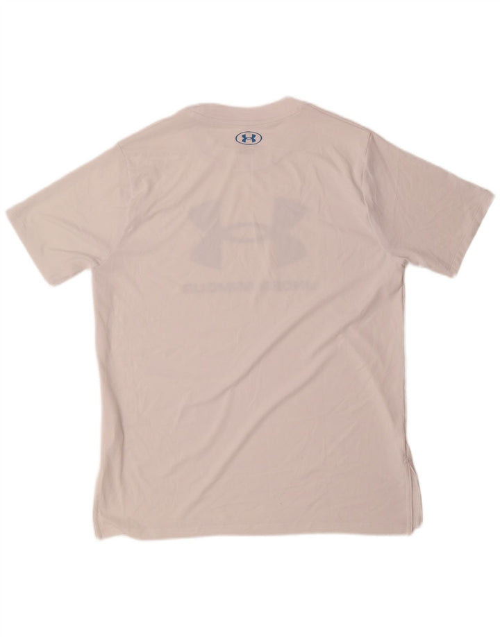Tricou grafic pentru bărbați Under Armour Top Medium White Poliester