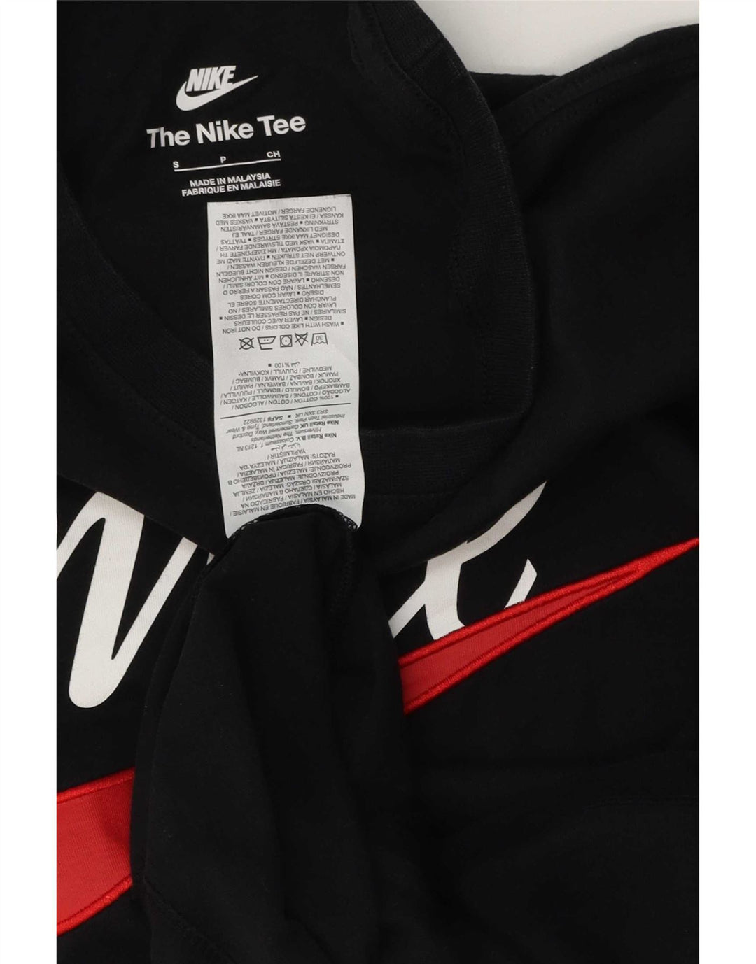 Tricou grafic Nike pentru bărbați Top mic, negru, bumbac