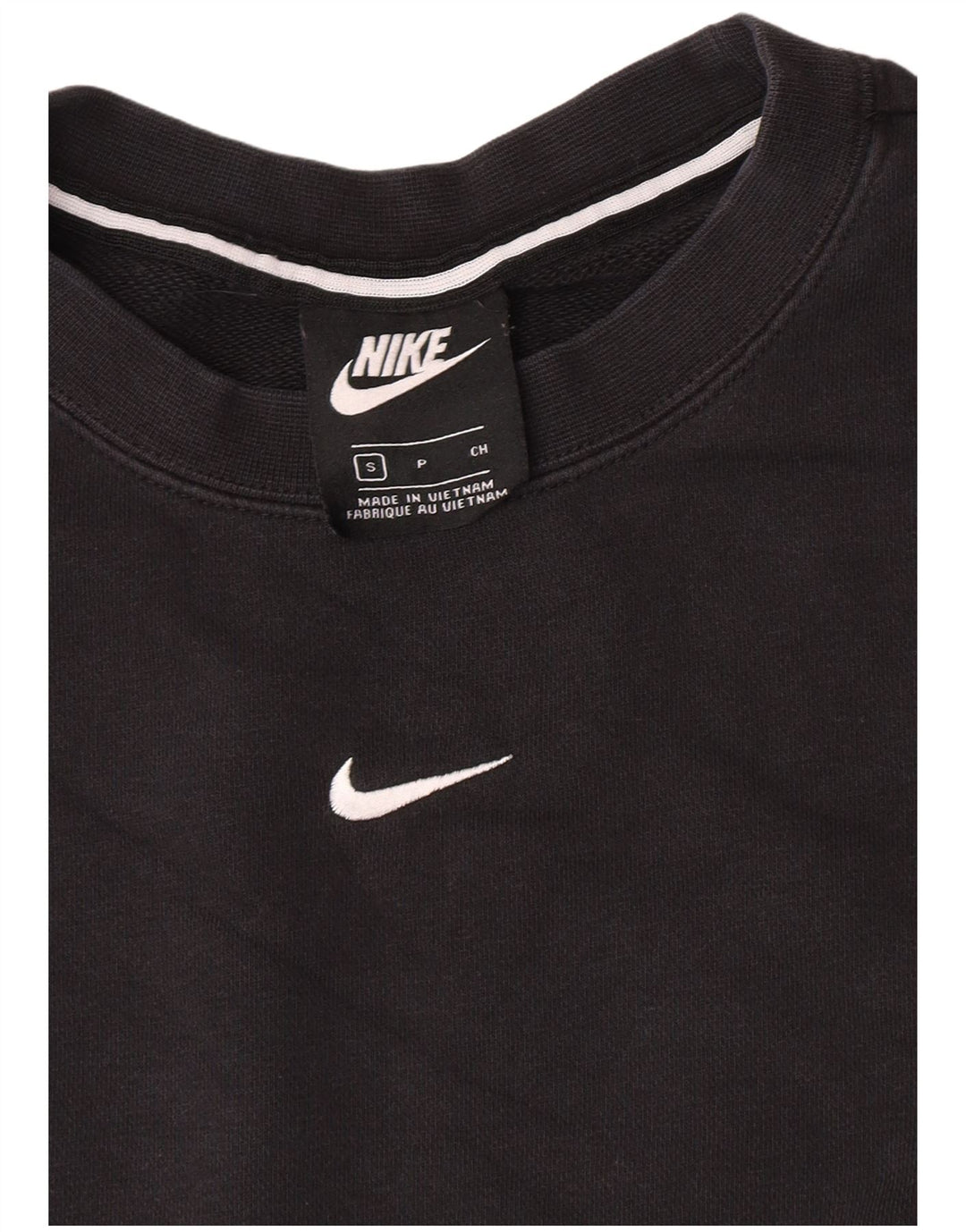 Pulover supradimensionat cu grafic Nike pentru femei UK 10 Mic Negru