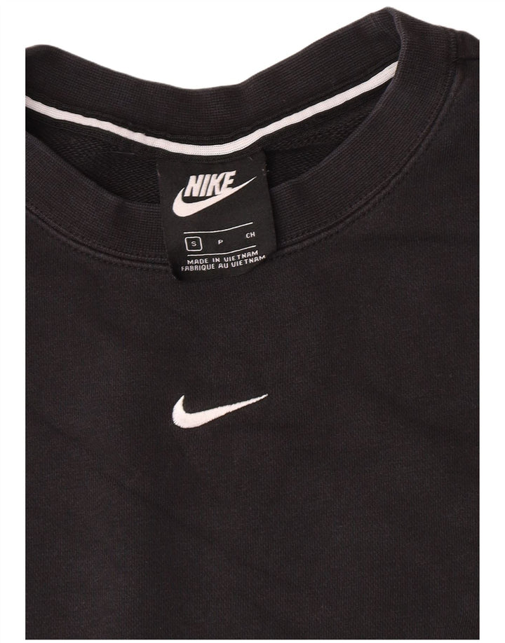 Pulover supradimensionat cu grafic Nike pentru femei UK 10 Mic Negru