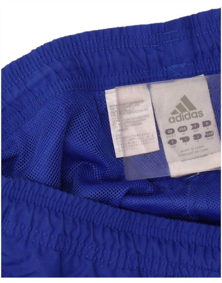 Pantaloni de trening pentru bărbați ADIDAS Joggeri UK 40/42 Medium Blue Colorblock