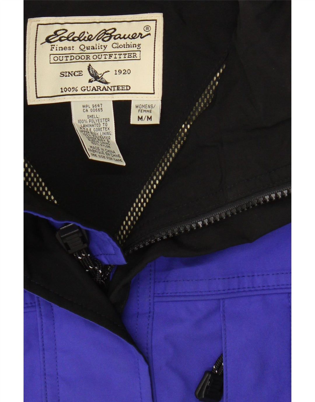 Jachetă cu glugă pentru femei Eddie Bauer UK 14 Poliester albastru mediu