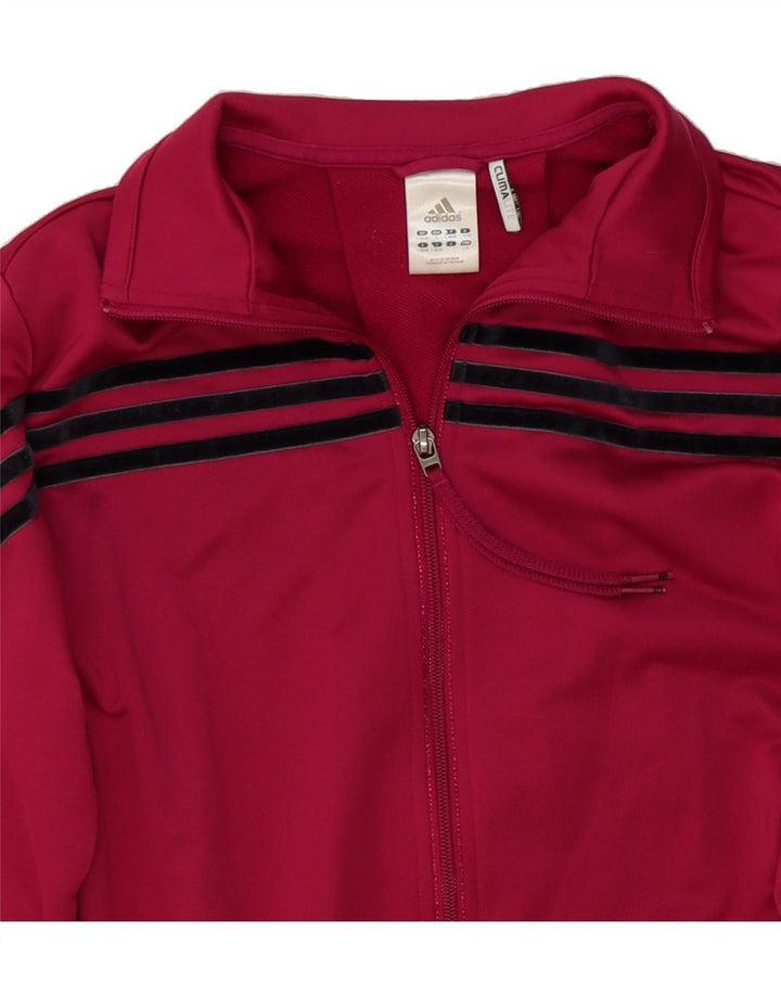 ADIDAS Womens Tracksuit Top Jacket UK 16/18 Large Burgundy Polyester Vintage Adidas and Second-Hand Adidas from Messina Hembry 