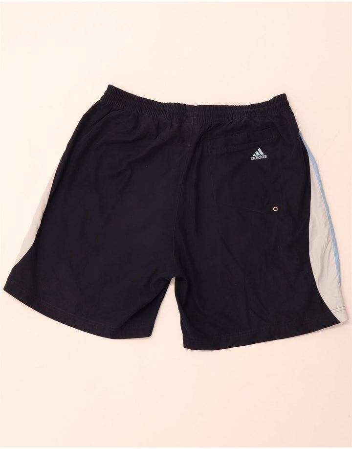 Pantaloni scurți sport ADIDAS pentru bărbați, mari, bleumarin, poliester color bloc