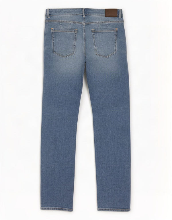 Marks & Spencer Womens Sienna Straight Jeans UK 14 Medium W30 L29 Blue