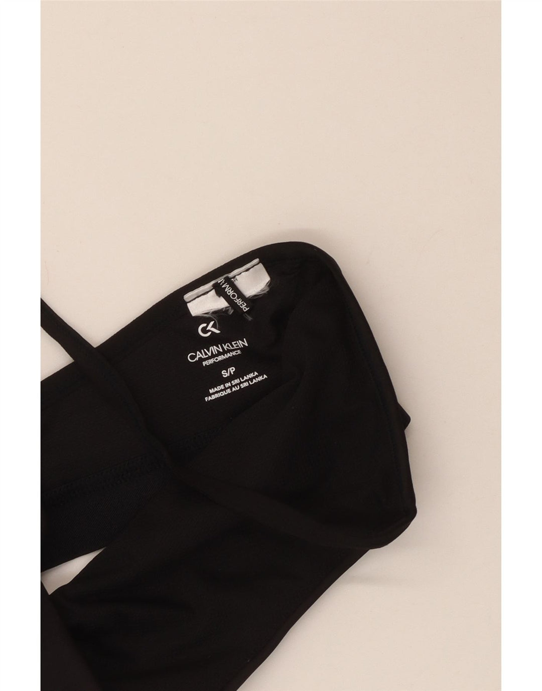 CALVIN KLEIN Sutien sport grafic pentru femei UK 8 Small Black