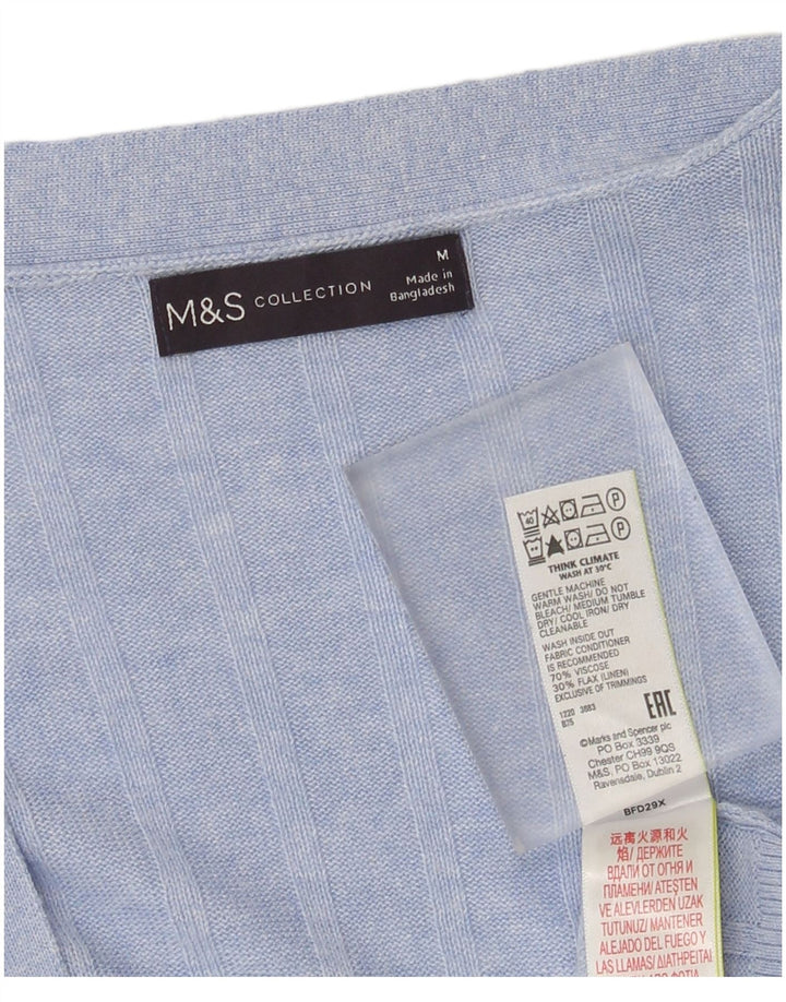Pulover cardigan deschis pentru femei Marks & Spencer UK 14 Medium Blue