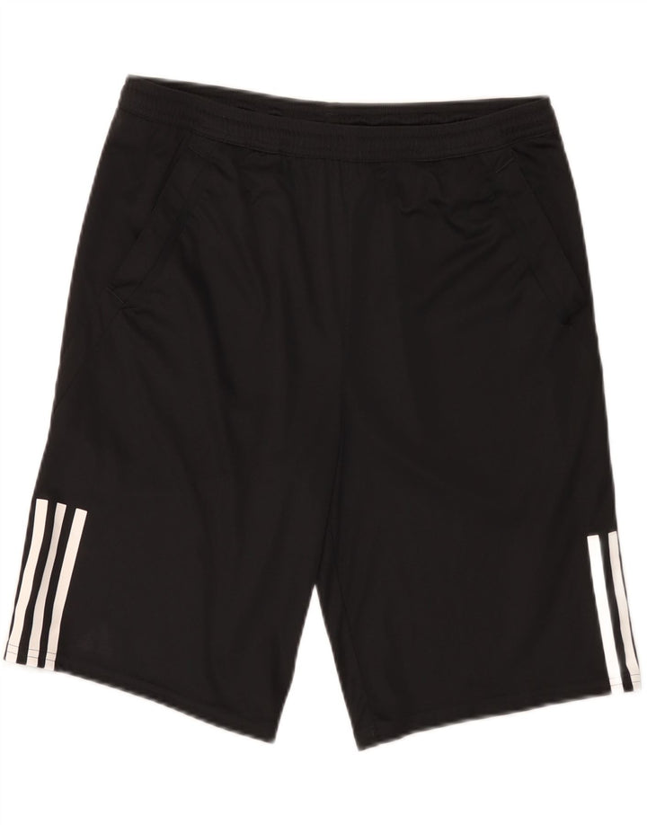 Pantaloni scurți sport adidas băieți 15-16 ani poliester negru