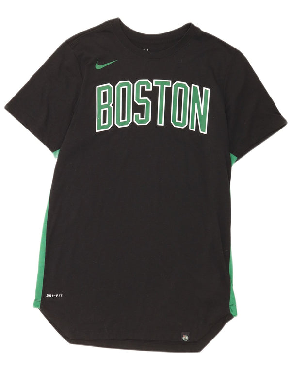 Tricou grafic Nike Boston Celtics pentru bărbați Top Mediu Poliester Negru