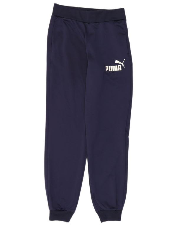 Puma Băieți Pantaloni De Trening Grafic Joggeri 13-14 Ani Bleumarin