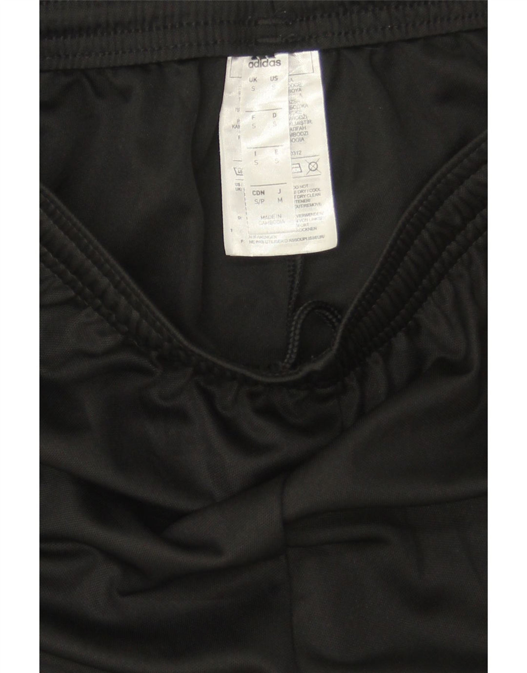 Pantaloni scurți sport Aeroready ADIDAS pentru femei UK 8, poliester negru mic